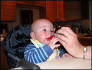 Cameron's first spoonful (#2)