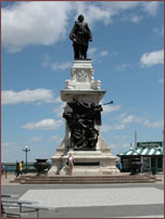 Statue of Samuel de Champlain, founder of Quebec