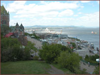 Frontenac, Dufferin Terrace, Lower City and St. Lawrence River