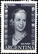 Argentina -- Eva Peron official stamp (1953)